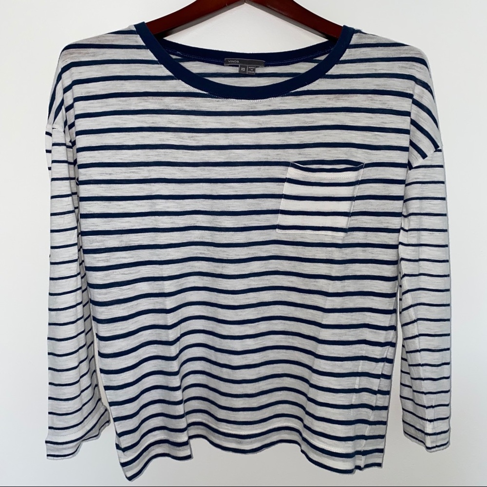 Vince 3 Quarter Sleeve Boxy Tee